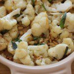 Roasted Cauliflower with meyer lemon