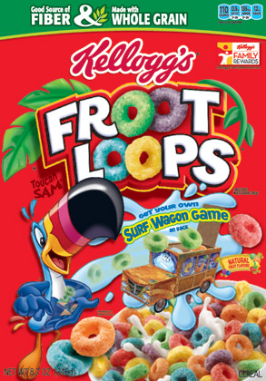 Kelloggs Froot Loops cereal