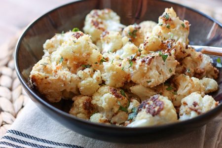 Crispy Cauliflower with Lemon, Tahini, Garlic & Mint | Food Confidence