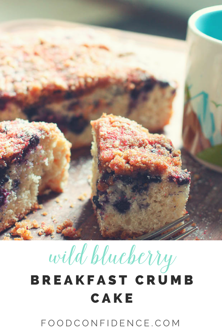 Make this clean eating Wild Blueberry Crumb Cake recipe for someone you love!