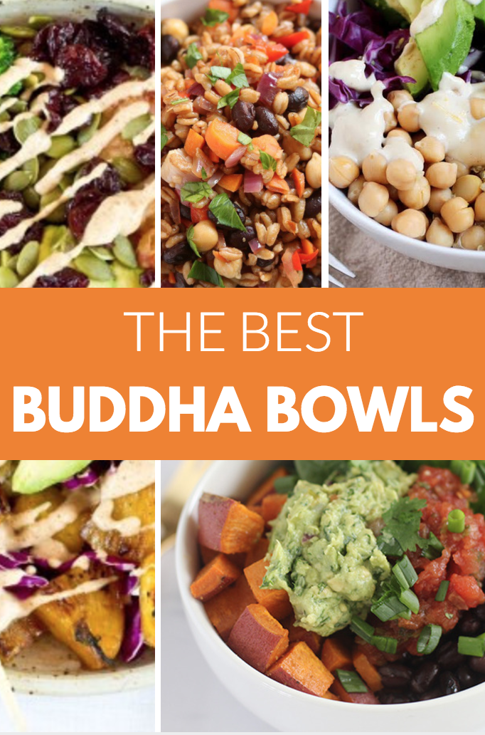 Buddha bowls are bright, colorful, satisfying, and incredibly nutritious. The best thing about a buddha bowl is that no recipe is required.  There’s no wrong way to create your bowl!  Are you feeling less than confident about throwing one of these bowls together? No problem! Here are a few ideas for your inspiration!