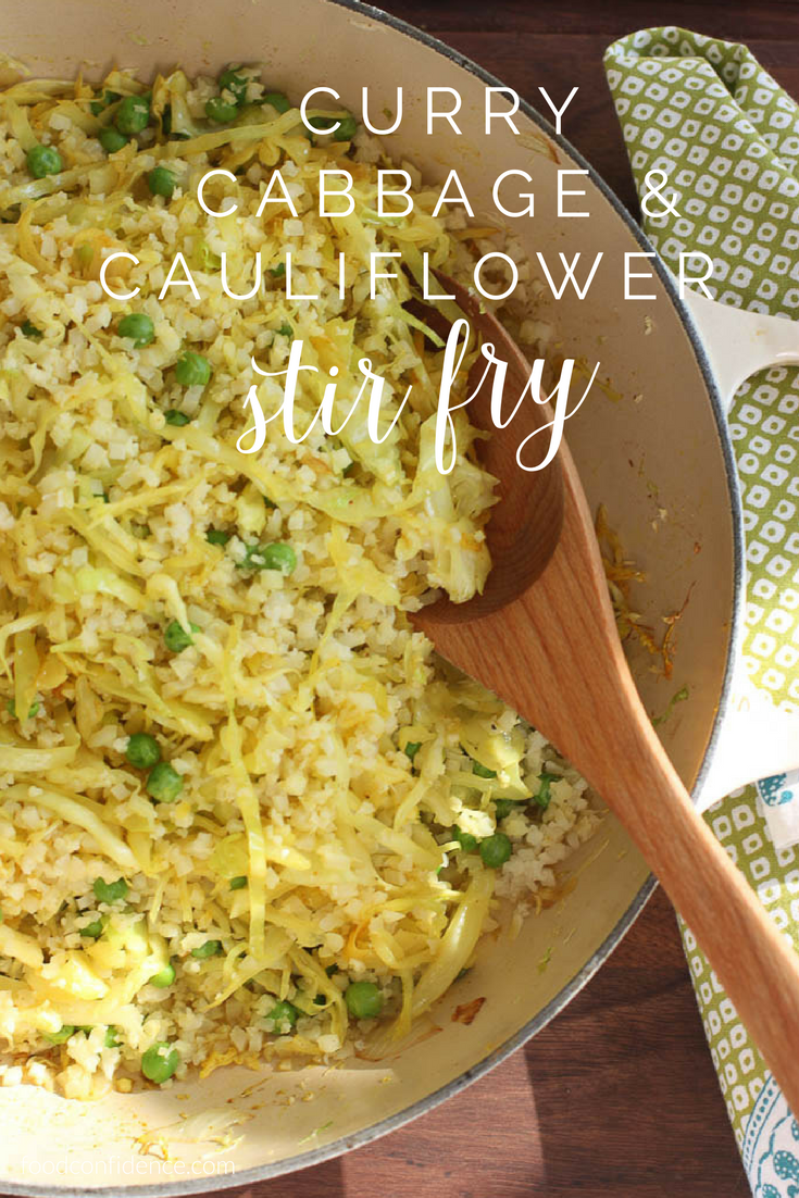 Curry Cabbage and Cauliflower Stir Fry