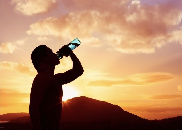 Person Staying Hydrated to Boost Immunity